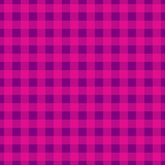 Plaid pattern. Purple on Deep pink color. Tablecloth pattern. Texture. Seamless classic pattern background.