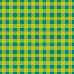 Gordijnen Geruit patroon. Teal op gele kleur. Tafelkleed patroon. Textuur. Naadloze klassieke patroonachtergrond. © Mahir