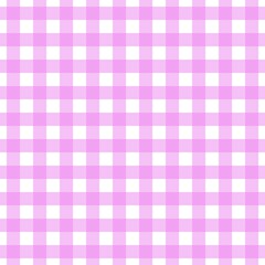Plaid pattern. White on Violet color. Tablecloth pattern. Texture. Seamless classic pattern background.