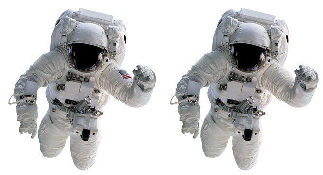 ASTRONAUTE. Trac&eacute; de d&eacute;tourage inclus. Elements of this image furnished by NASA