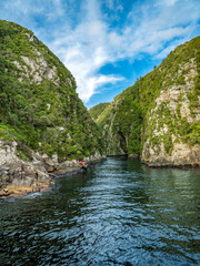 Fototapeta na wymiar Storm river gorge in the Tsitsikamma national park Garden route