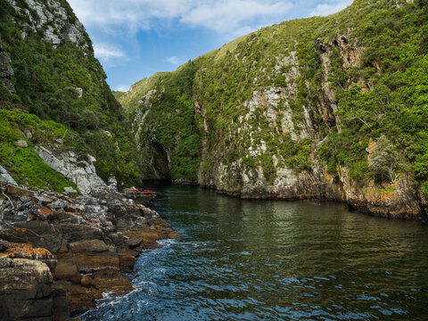 Storm river gorge in the Tsitsikamma national park Garden route