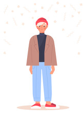 Multicultural person concept