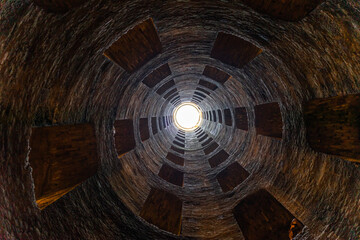 The “Pozzo di San Patrizio” (St. Patrick's Well) in Orvieto is a historic well built in 16th century, Umbria, Italy
