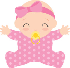 Ethnic Baby Girl with 