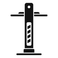 Oil car lift icon simple vector. Auto garage