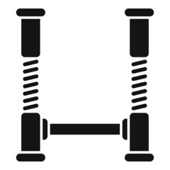 Professional car lift icon simple vector. Service auto