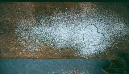 heart in flour