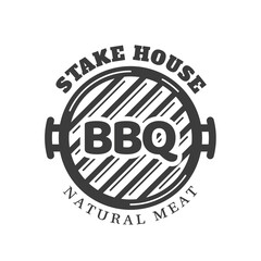 Barbecue grill logo isolated on white background. BBQ concept. Vector illustration