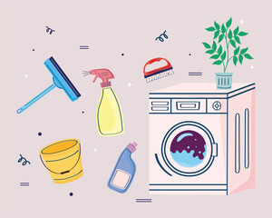 washing machine and products