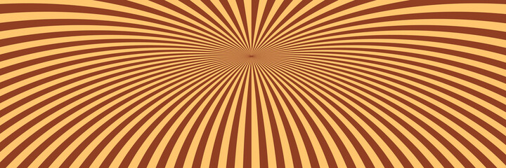 Vector abstract background. Simple  illustration with optical illusion, op art. Long horizontal banner.