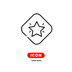 Achievement icon vector isolated on white background.