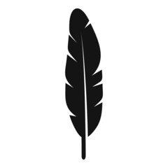 Feather quill icon simple vector. Bird pen