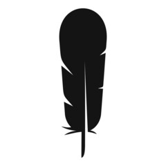 Handwriting feather icon simple vector. Ink pen