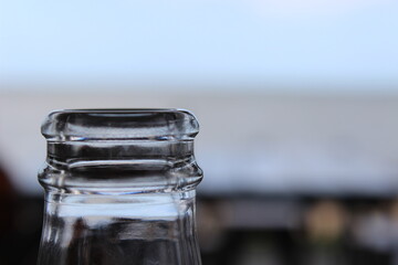 The top of a beer bottle