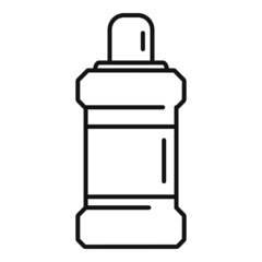Commercial mouthwash icon outline vector. Clean product