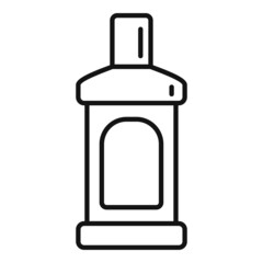Oral mouthwash icon outline vector. Dental care