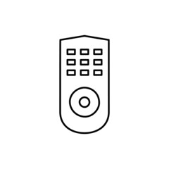 Remote Icon  in black line style icon, style isolated on white background