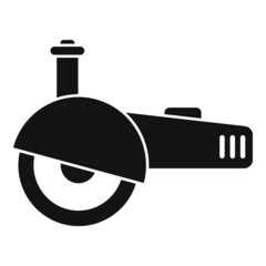 Grinding tool icon simple vector. Angle cutter