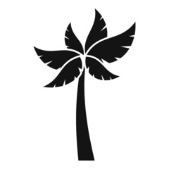 Beach palm icon simple vector. Coconut tree