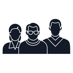 Set of Human Group Icon. people family pack symbol template for graphic and web design collection logo vector illustration