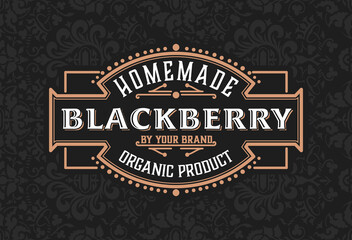 Western card with vintage style