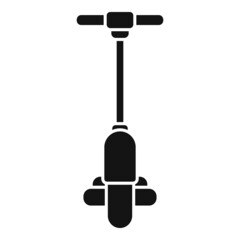 Electric scooter icon simple vector. Kick transport