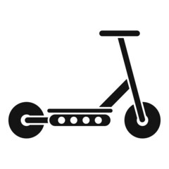 Drive electric scooter icon simple vector. Kick transport