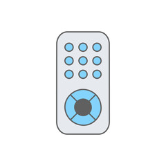 Remote Icon  in color icon, isolated on white background 
