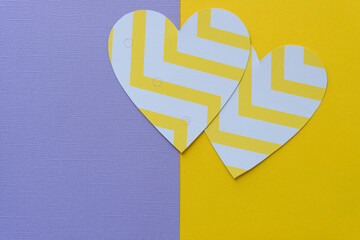background design with paper hearts