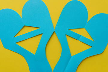 background composition in yellow and blue