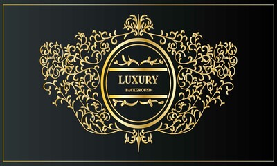 Luxury Golden Arabesque Ethnic Stylish Vector Background.