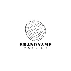 easter egg cartoon logo template icon design black simple vector illustration