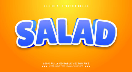 Salad 3d Text Style - Editable Text Effect