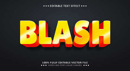 Blash 3d Text Style - Editable Text Effect