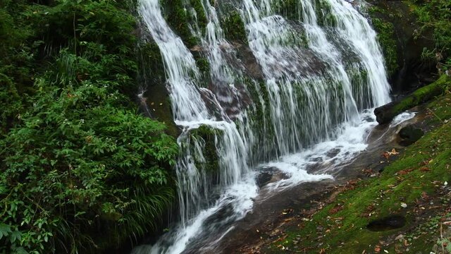 Lan Sadat, Kew Mae Pan Waterfall at Doi Inthanon National Park in Chiangmai, Thailand.