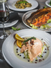 Italian food variety 