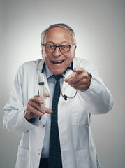 You'll get a lollipop after this injection