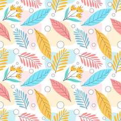 seamless background with floral.