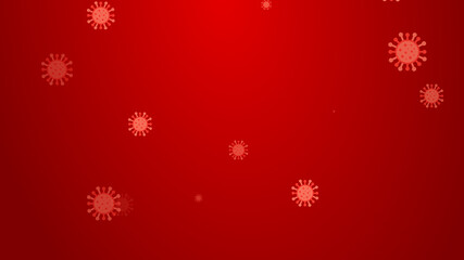 Coronavirus red pattern banner background. Abstract healthcare Illustrations concept COVID-19.
