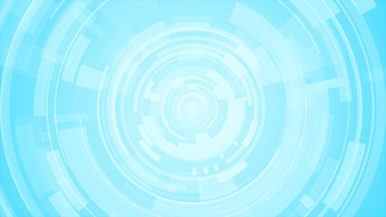 Abstract circle white blue future technology background.