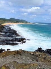 Fototapeta na wymiar the coast of the Hawaiian beach