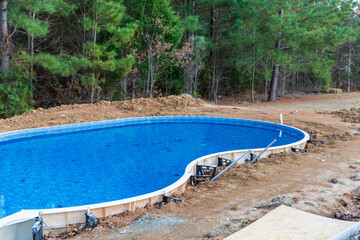 New Swimming pool under construction