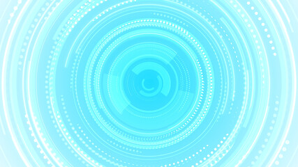 Abstract circle white blue future technology background.