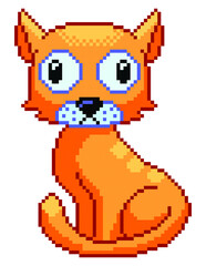 cat pixel art.