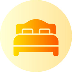 bed gradient icon