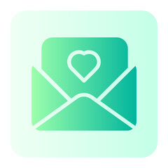 love letter gradient icon