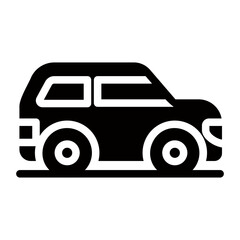 suv car glyph icon