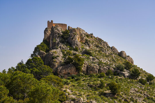 The medieval castle of Cieza, province of Murcia, Spain