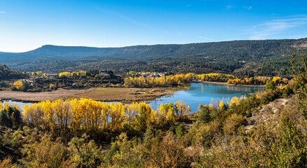 The Una lagoon, a lagoon located in the town of Una, in the province of Cuenca, Castilla La Mancha,...